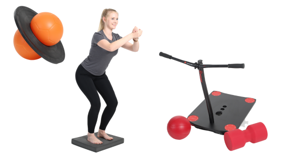 Balance boards in physiotherapy