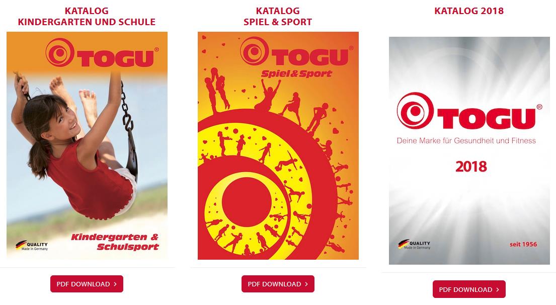 NEW – the TOGU catalogs 2018 are online